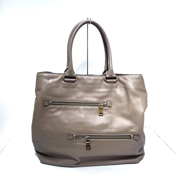 Prada Tote Brown Leather Bag Light - Picture 3 of 9